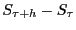 $ S_{\tau+h} - S_{\tau}$