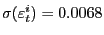 $ \sigma(\varepsilon_{t} ^{i})=0.0068$