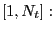 $ [1,N_{t}]:$