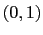 $ (0,1)$