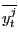 $ \overline{y_{t} ^{j} }$