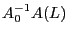 $ A_{0}^{-1}A(L)$
