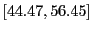 $ [44.47,56.45]$