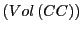 $ \left( Vol\left( CC\right) \right) $
