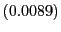 $ (0.0089)$