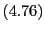 $ \left( 4.76\right) $