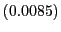 $ \left( 0.0085\right) $
