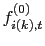 $ f _{i(k),t}^{(0)}$