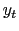 $\displaystyle y_{t}$