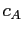 $ c_{A}$