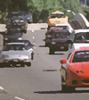 Photograph of cars on road