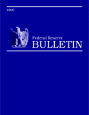 Federal Reserve Bulletin cover
