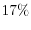 17\%