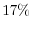  17\%