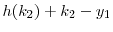  h(k_2) + k_2 - y_1