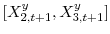  [X_{2,t+1}^{y},X_{3,t+1}^{y}]