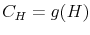  C_H = g(H)