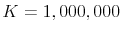  K=1,000,000