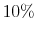  10\%