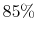  85\%