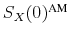 \ensuremath{S_X(0)^\text{AM}\xspace}