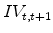  IV_{t,t+1}