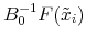B_0^{-1}F(\tilde{x}_i)
