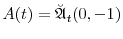  A(t)=\ensuremath{\breve{\ensuremath{\mathfrak{A}}}}_t(0,-1)