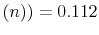  (n))=0.112