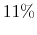  11\%