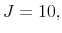 J=10,