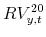 RV_{y,t}^{20}