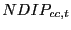 $\displaystyle NDIP_{cc,t}$