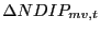 $\displaystyle \Delta NDIP_{mv,t}$