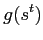 $\displaystyle g(s^{t})$