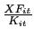 $ \frac{XF_{it}}{K_{it}}$