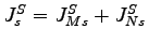 $ J^{S}_{s} = J^{S}_{Ms} + J^{S}_{Ns}$