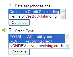 Image of build page selection box with two rows highlighted