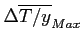 $ \Delta\overline{T/y}_{Max}$