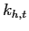 $ k_{h,t}$