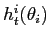 $ h_{t}^{i}(\theta_i) $