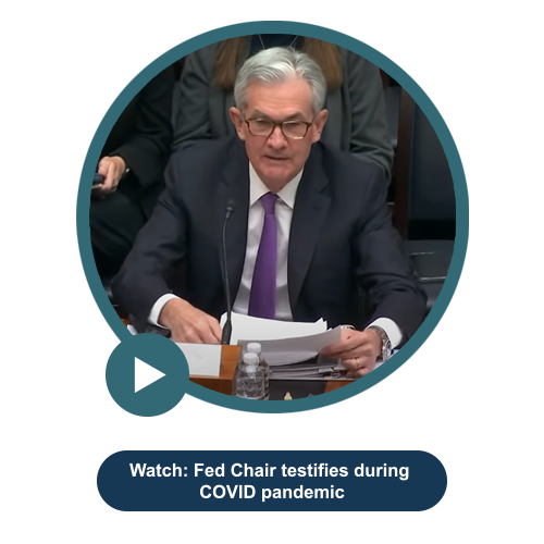 Watch: Fed Chair testifies during COVID pandemic